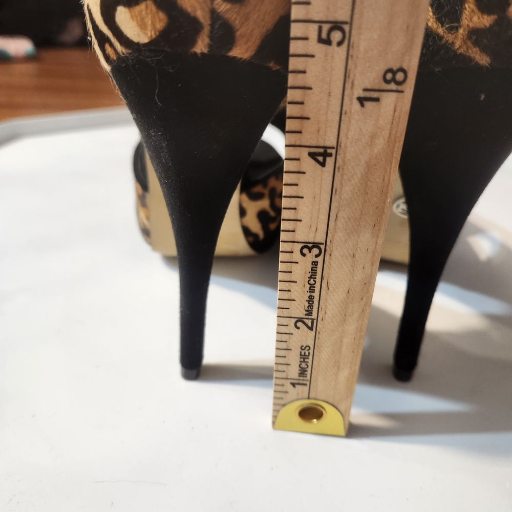 bebe Animal Print Platform Heels - Picture 6 of 13